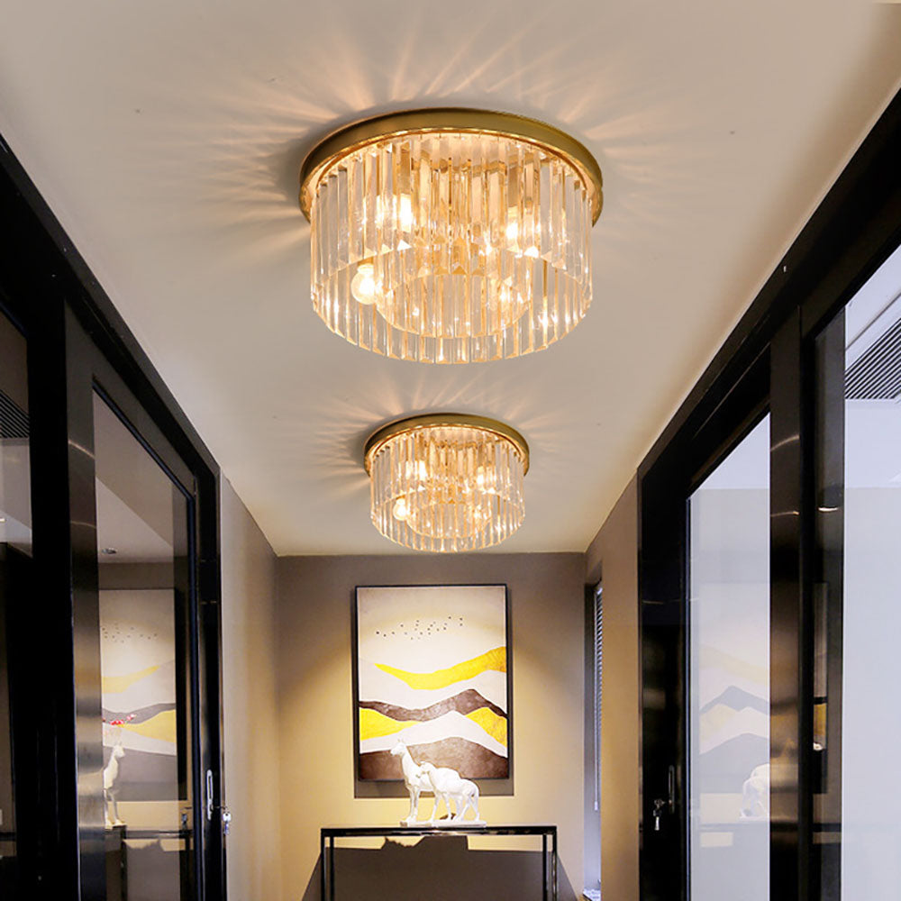Luksusowa lampa sufitowa Crystal Flush – elegancka dekoracja wnętrz
