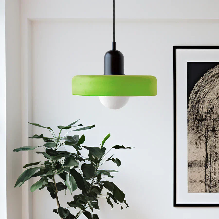 Stylowa marmurowa lampa wisząca sufitowa w stylu skandynawskim