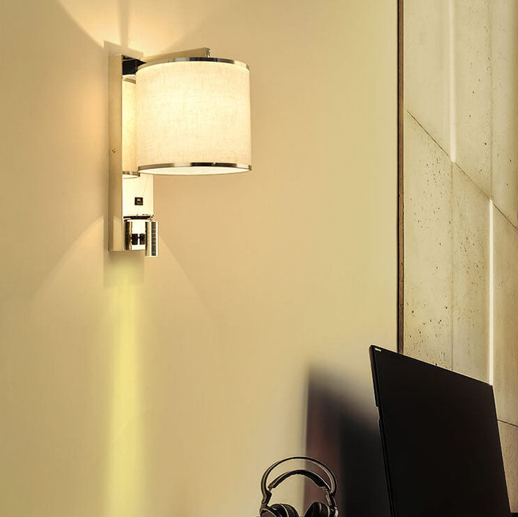 Artystyczna lekka luksusowa 1-świetlna lampa ścienna ze stali nierdzewnej