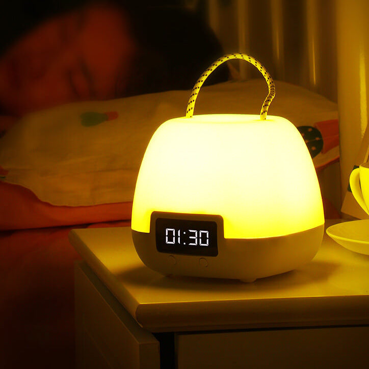 Wszechstronny Budzik LED Lampka Nocna