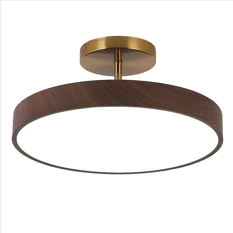 Okrągła półwpuszczana skandynawska lampa sufitowa LED