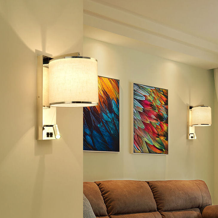 Artystyczna lekka luksusowa 1-świetlna lampa ścienna ze stali nierdzewnej