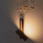 Wielofunkcyjny wazon lampa ścienna - łatwy w przyklejeniu