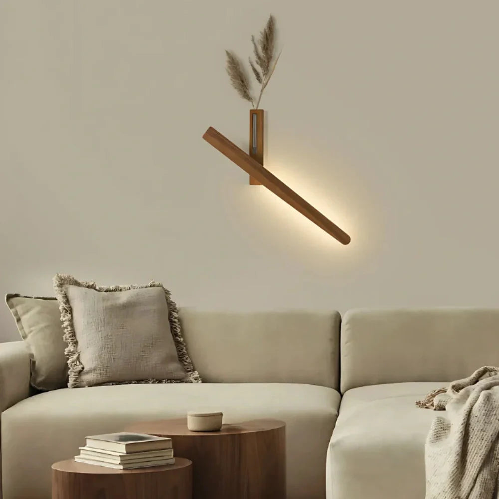 Wielofunkcyjny wazon lampa ścienna - łatwy w przyklejeniu