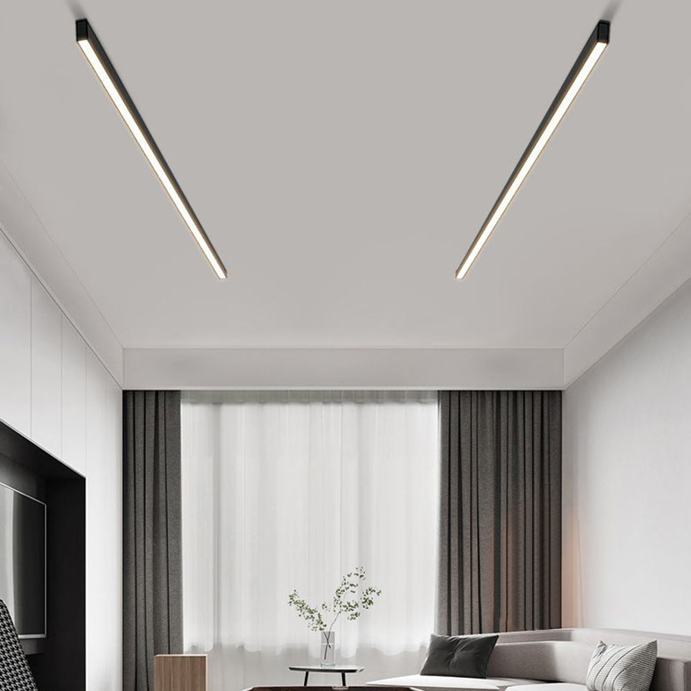Smukła minimalistyczna liniowa lampa sufitowa LED nowoczesna