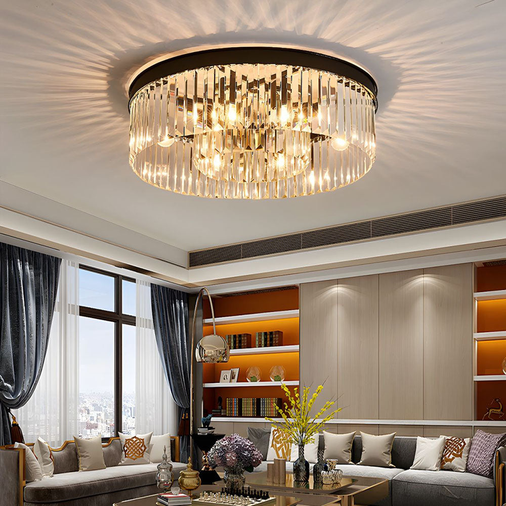 Luksusowa lampa sufitowa Crystal Flush – elegancka dekoracja wnętrz