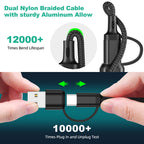 Wydajny Kabel Ładowania 3 w 1 Wielourządzeniowy