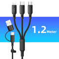 Wydajny Kabel Ładowania 3 w 1 Wielourządzeniowy