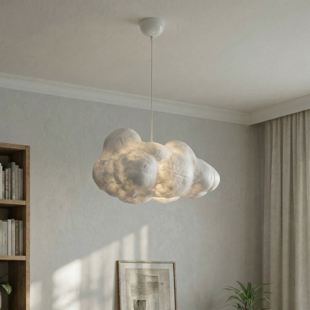Nowoczesna lampa sufitowa typu „cloud” z regulowaną wysokością