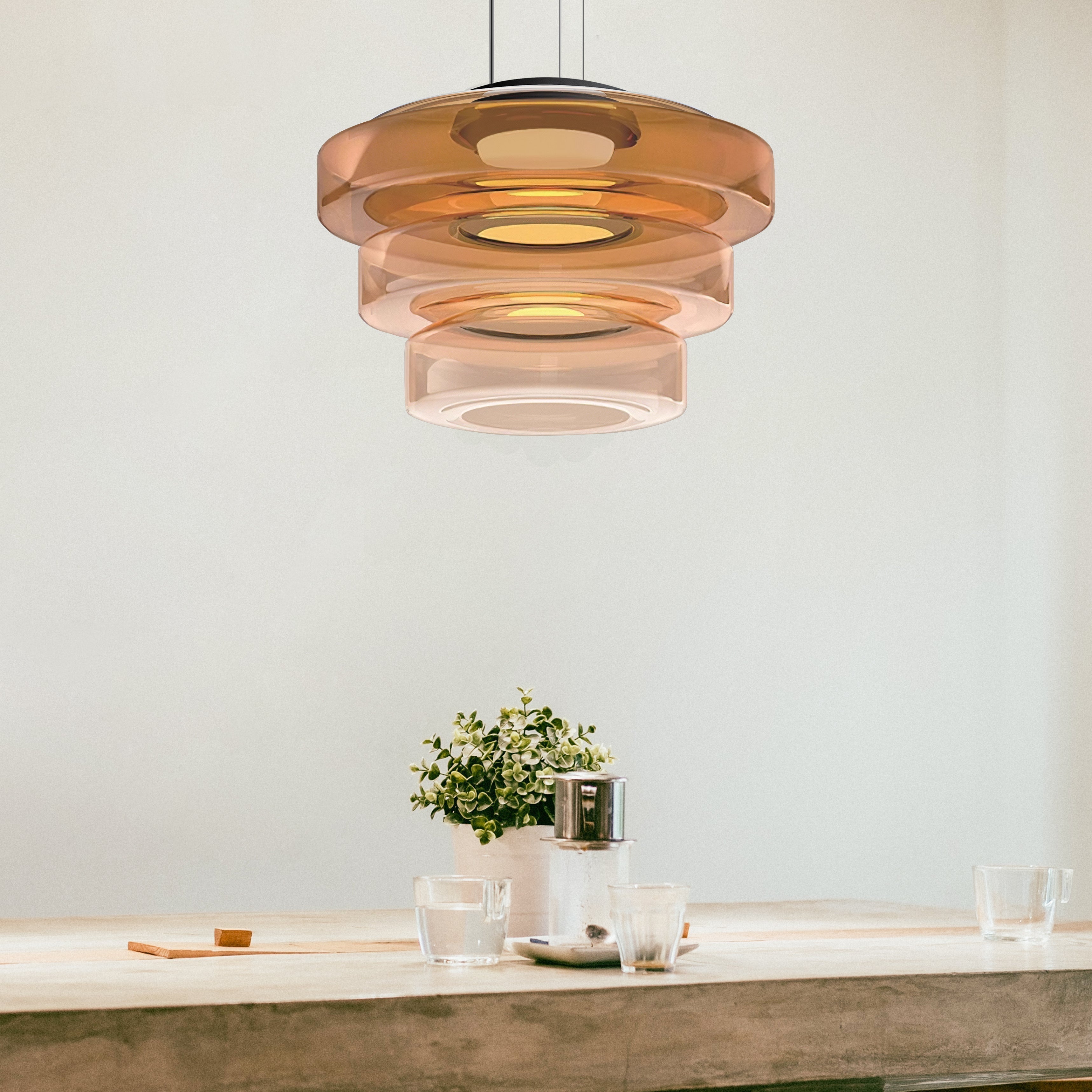Lampa wisząca Halo do nowoczesnego domu