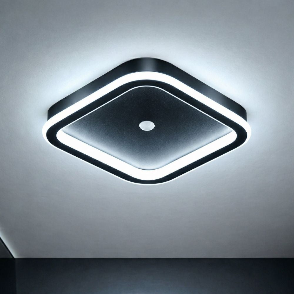 Nowoczesna lampa sufitowa LED z czujnikiem ruchu