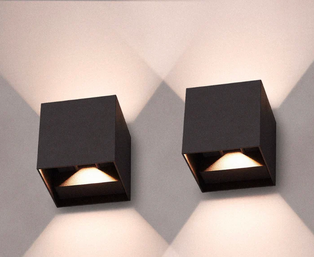 Zestaw 2 sztuk – minimalistyczne bezprzewodowe lampy LED do montażu ściennego