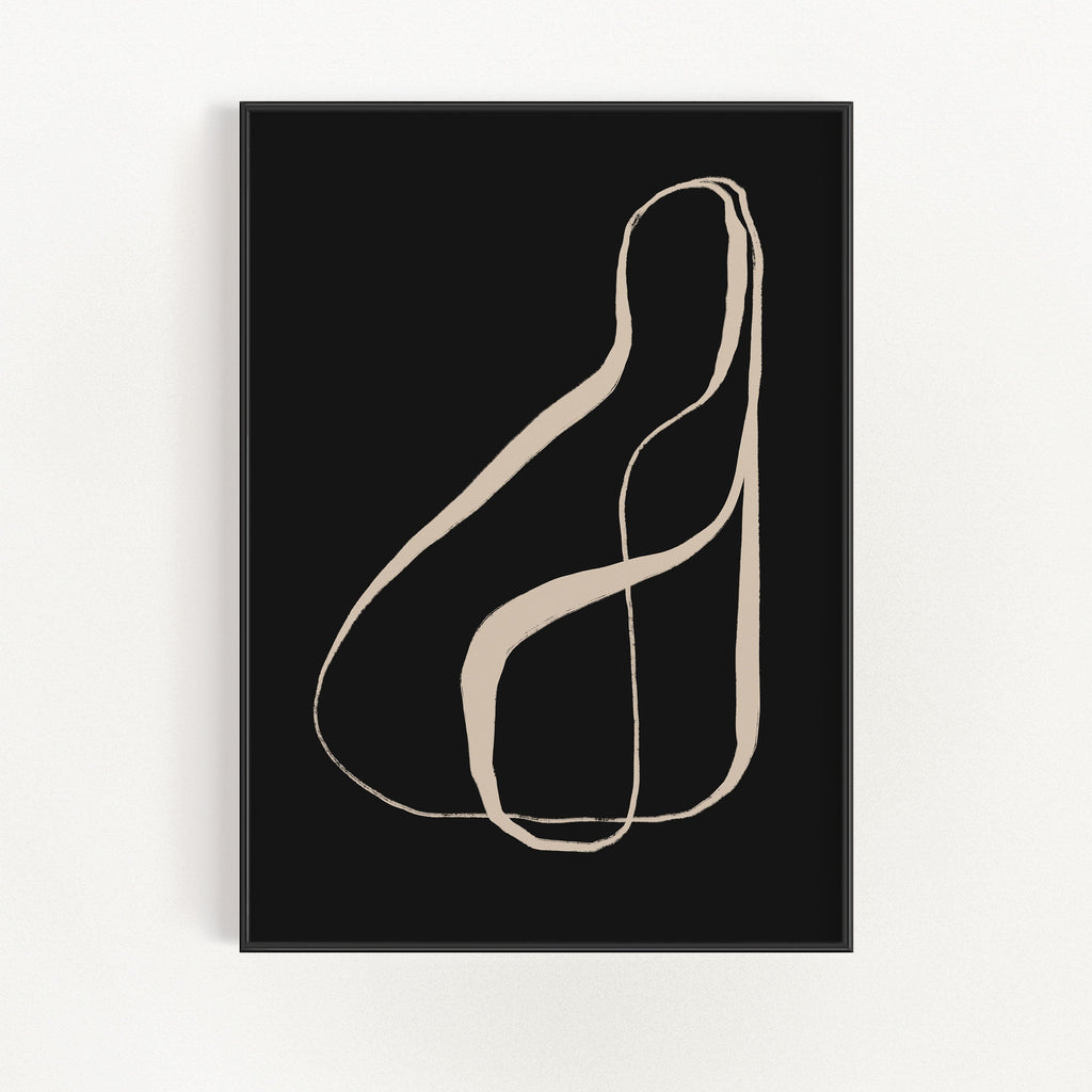 Minimalistyczny obraz na ścianę typografia kaligrafia
