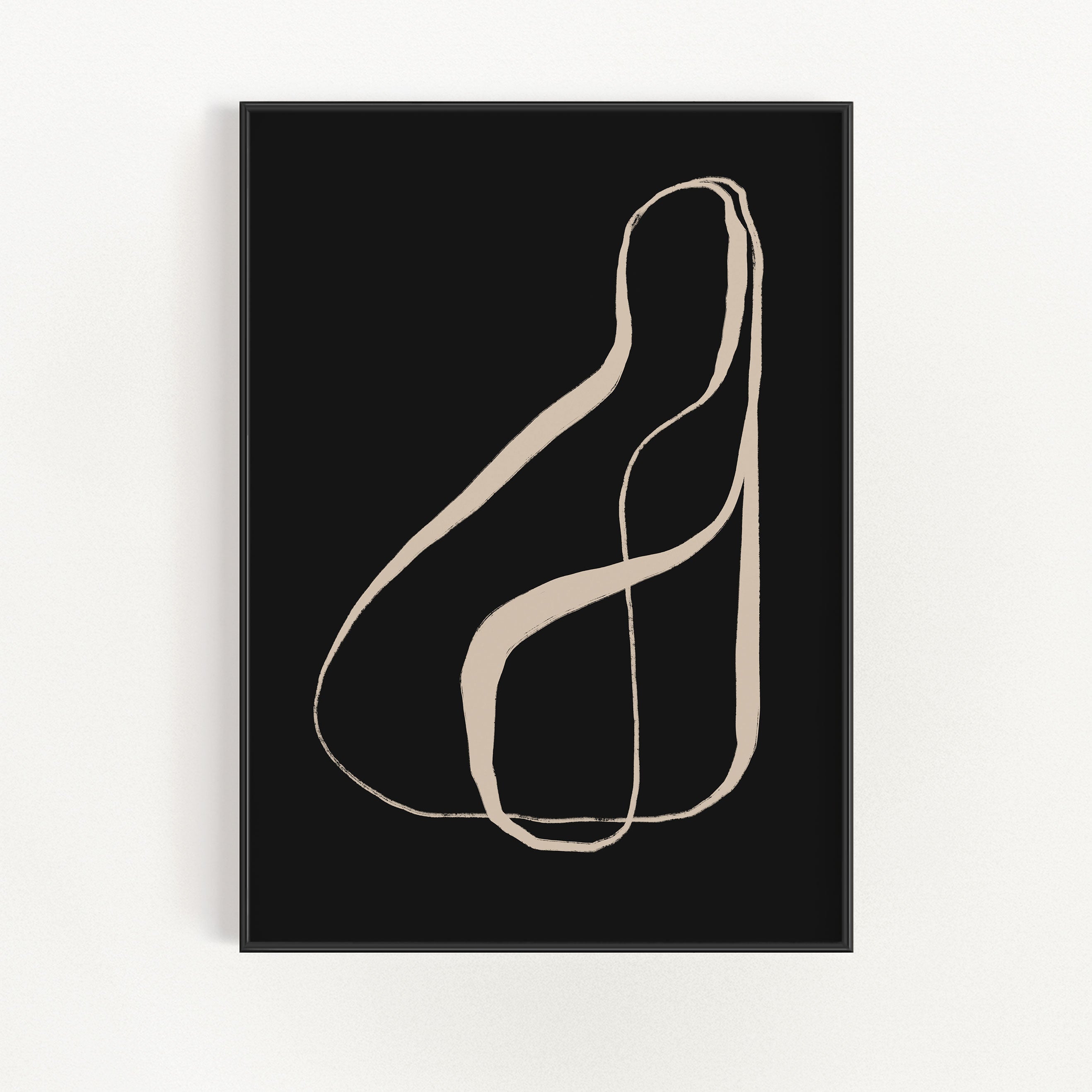 Minimalistyczny obraz na ścianę typografia kaligrafia