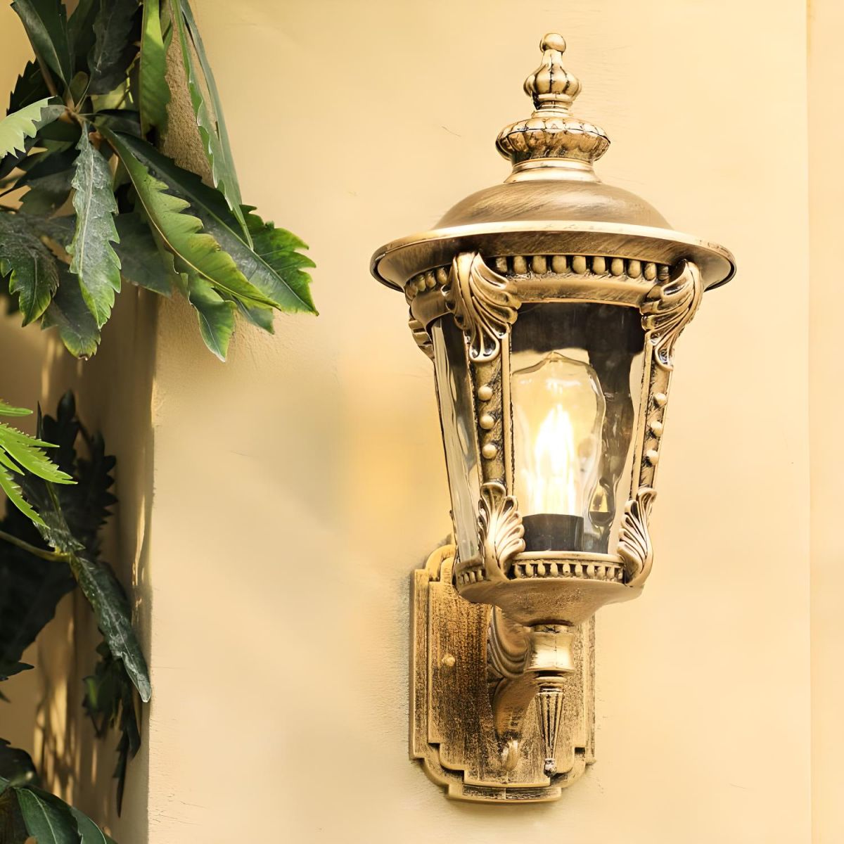 Wodoodporna lampa ścienna zewnętrzna w stylu vintage