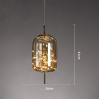 Nowoczesna szklana lampa sufitowa LED – idealna do przestrzeni domowych