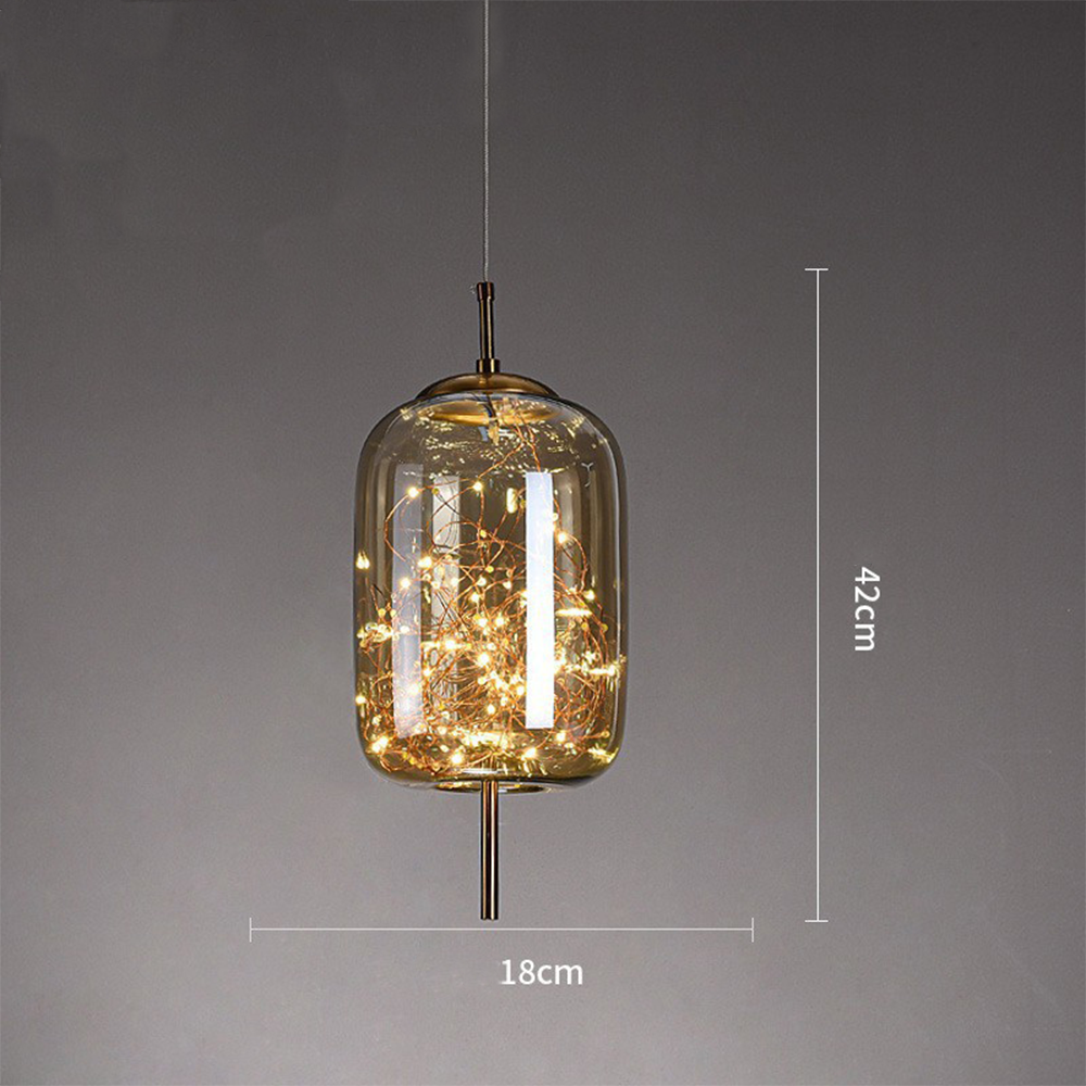 Nowoczesna szklana lampa sufitowa LED – idealna do przestrzeni domowych