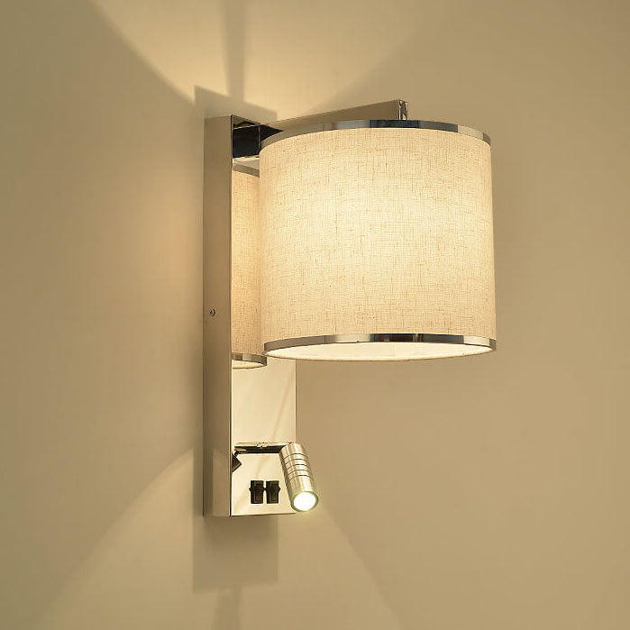Artystyczna lekka luksusowa 1-świetlna lampa ścienna ze stali nierdzewnej