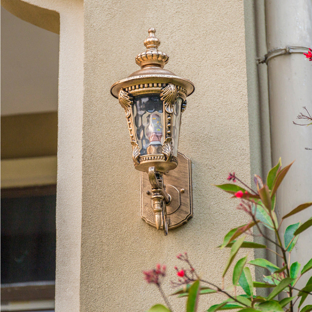 Wodoodporna lampa ścienna zewnętrzna w stylu vintage