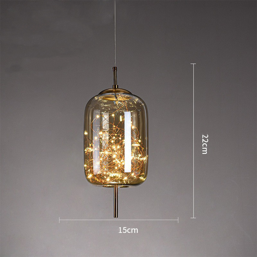 Nowoczesna szklana lampa sufitowa LED – idealna do przestrzeni domowych