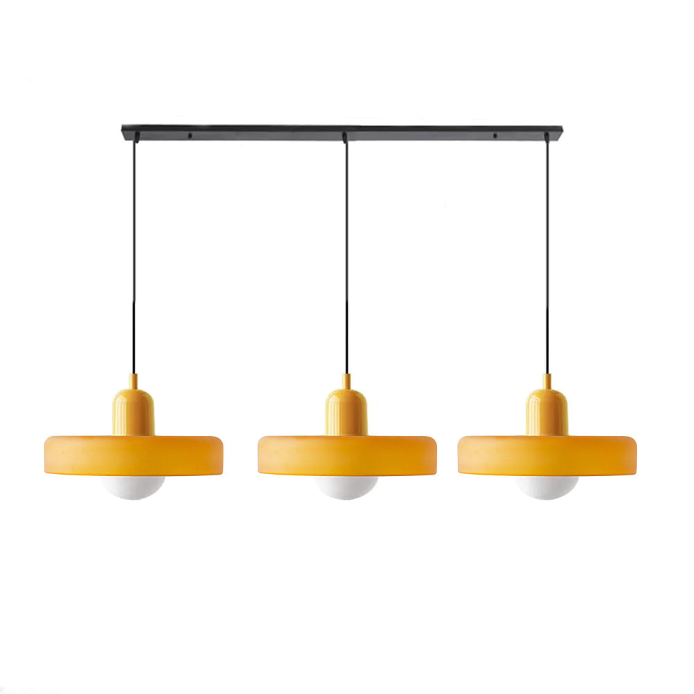 Nowoczesna Lampa Wisząca – Regulowana Lampa Sufitowa z 3 Szklanymi Kloszami