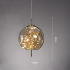 Nowoczesna szklana lampa sufitowa LED – idealna do przestrzeni domowych