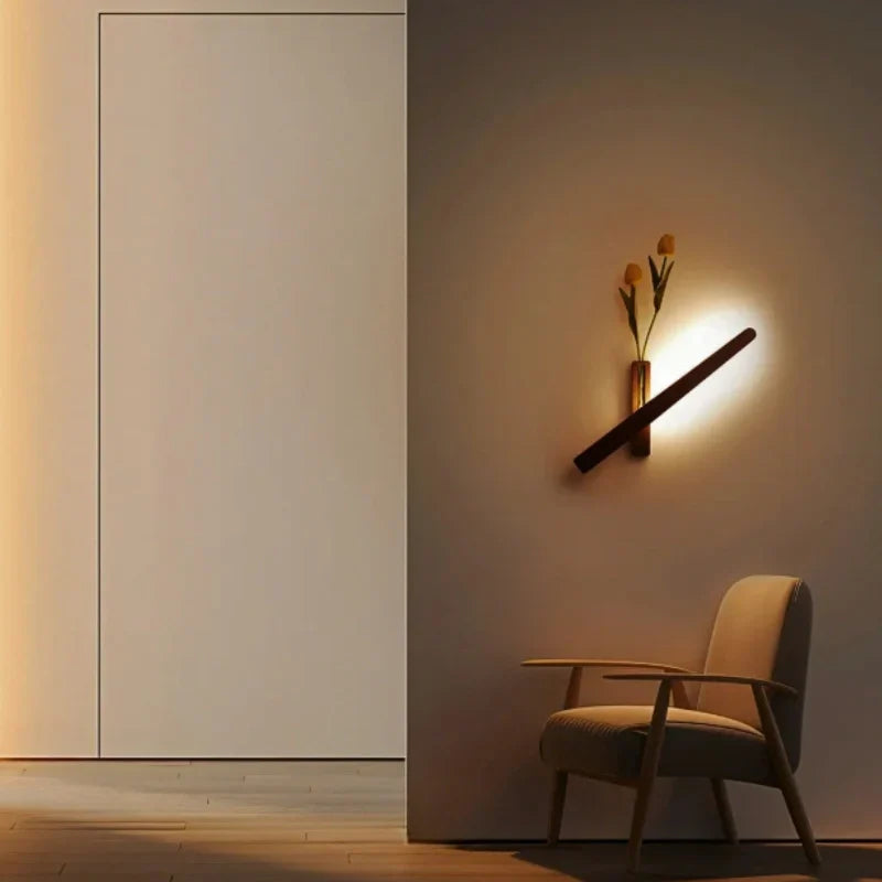 Wielofunkcyjny wazon lampa ścienna - łatwy w przyklejeniu