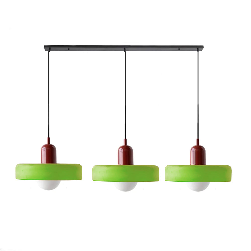 Nowoczesna Lampa Wisząca – Regulowana Lampa Sufitowa z 3 Szklanymi Kloszami