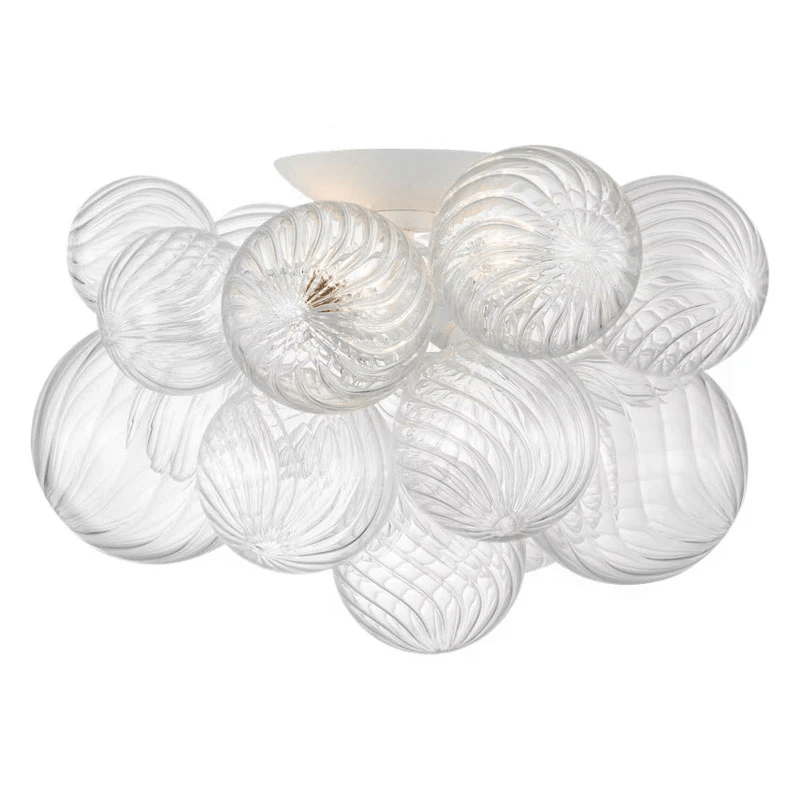 Spirava designerska szklana kula lampa sufitowa