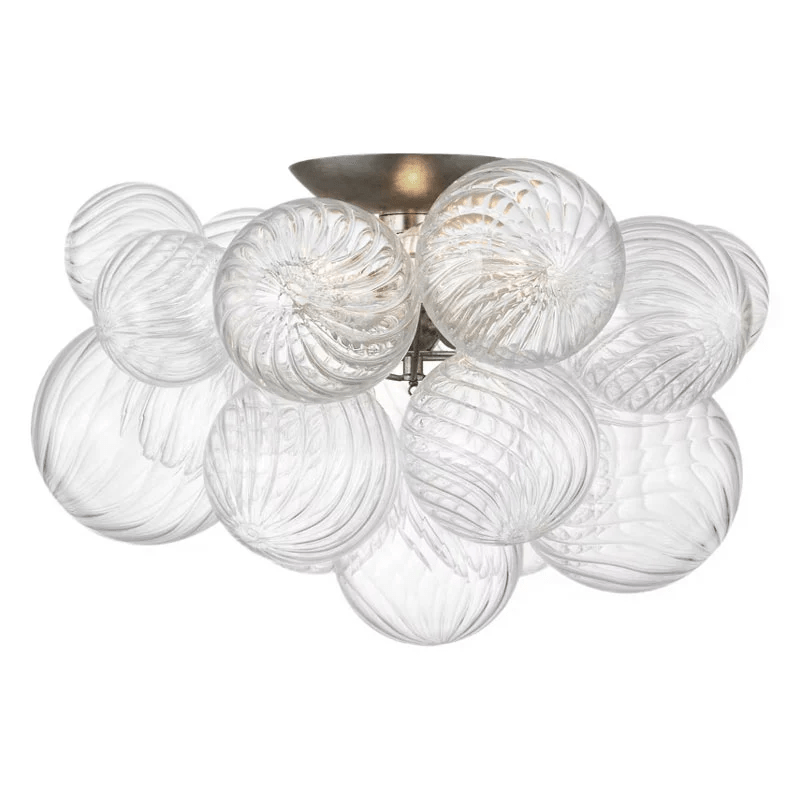 Spirava designerska szklana kula lampa sufitowa