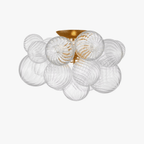 Spirava designerska szklana kula lampa sufitowa