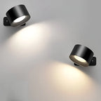 Minimalistyczna bezprzewodowa lampa ścienna z możliwością obrotu o 360°