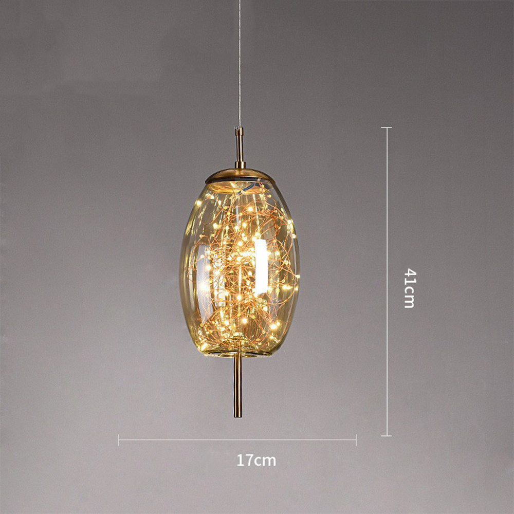 Nowoczesna szklana lampa sufitowa LED – idealna do przestrzeni domowych