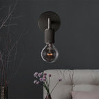 Lampa ścienna mosiężna metalowa z dwiema żarówkami