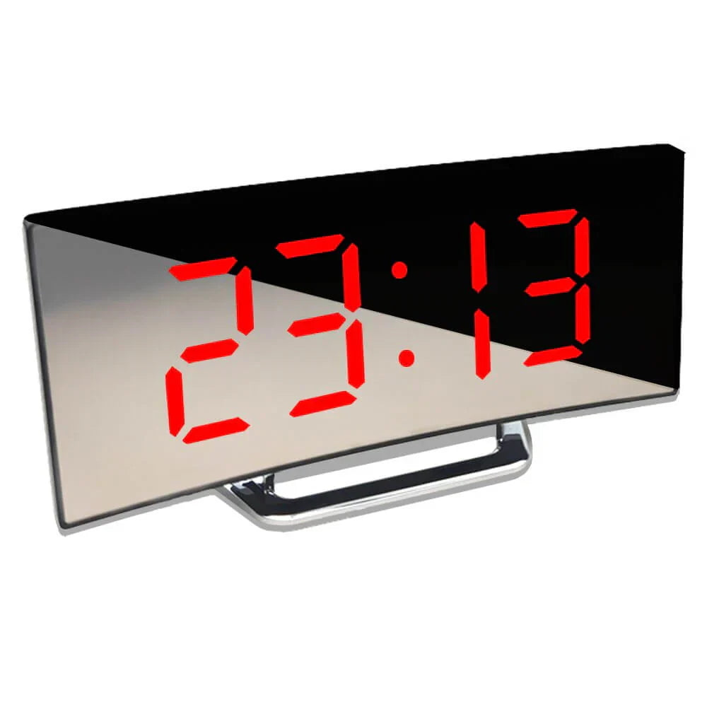 Elegancki Zakrzywiony LED Cyfrowy Zegar