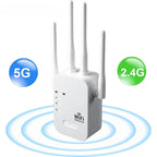 Dwuzakresowy wzmacniacz sygnału WiFi 5G i 2,4G do domu i ogrodu