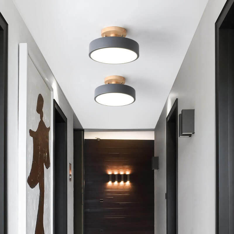 Wpuszczana skandynawska lampa sufitowa LED do wnętrz