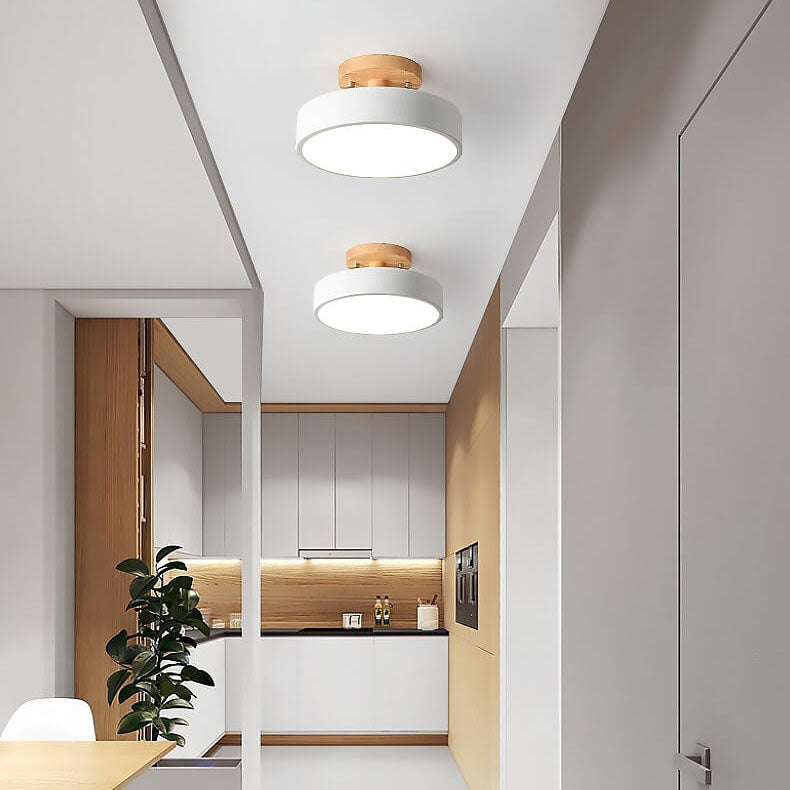 Wpuszczana skandynawska lampa sufitowa LED do wnętrz