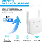 Mocny UltraXtend 5G Wzmacniacz WiFi