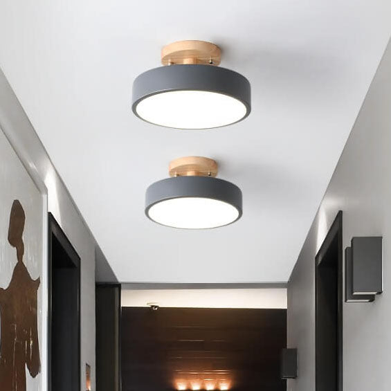 Wpuszczana skandynawska lampa sufitowa LED do wnętrz