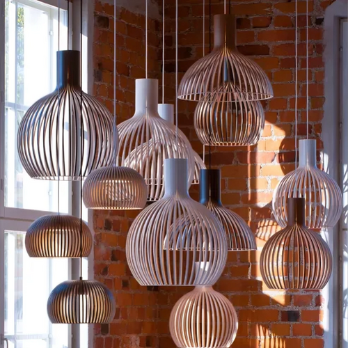 Elegancka Lampa Wisząca z Bambusa