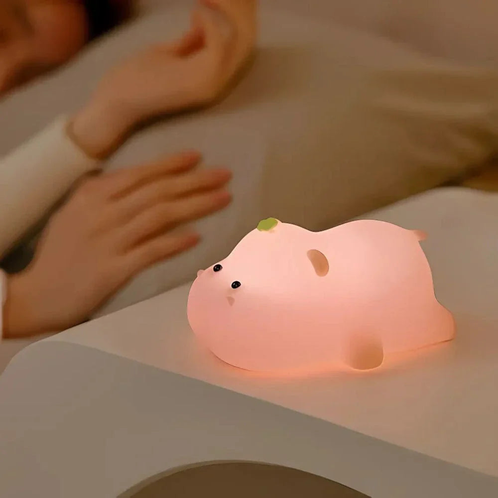 Przenośna Nocna Lampa z Delikatnym Światłem - Projekt zwierzęcy