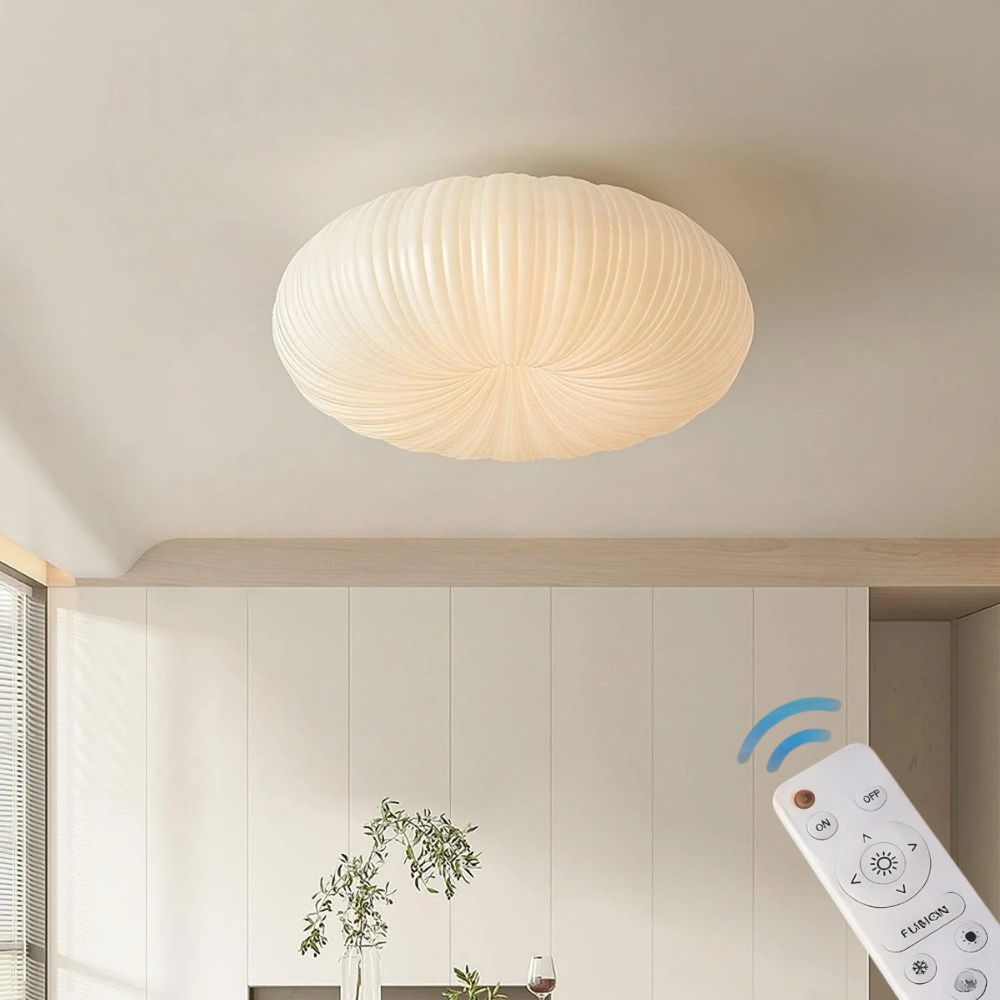 Minimalistyczna lampa sufitowa LED do wnętrz, do montażu podtynkowego, o okrągłym kształcie