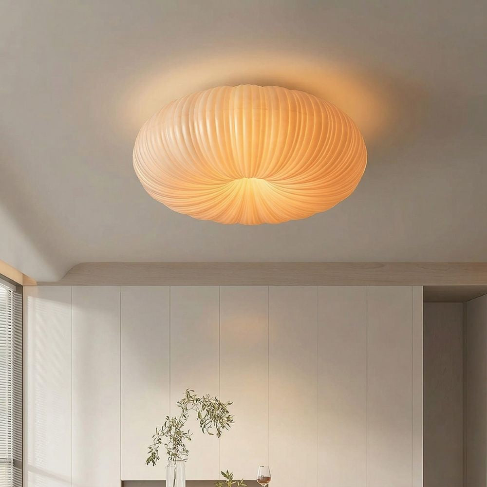 Minimalistyczna lampa sufitowa LED do wnętrz, do montażu podtynkowego, o okrągłym kształcie
