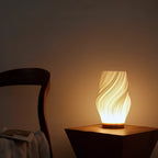 Stylowa lampa stołowa wave creast LED do nowoczesnych wnętrz