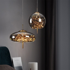 Nowoczesna szklana lampa sufitowa LED – idealna do przestrzeni domowych