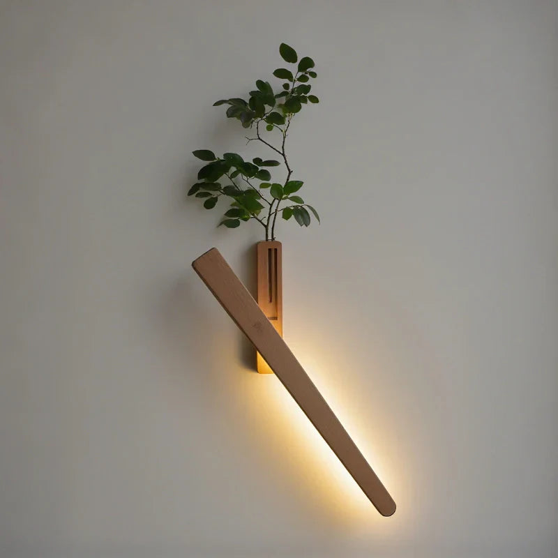 Wielofunkcyjny wazon lampa ścienna - łatwy w przyklejeniu