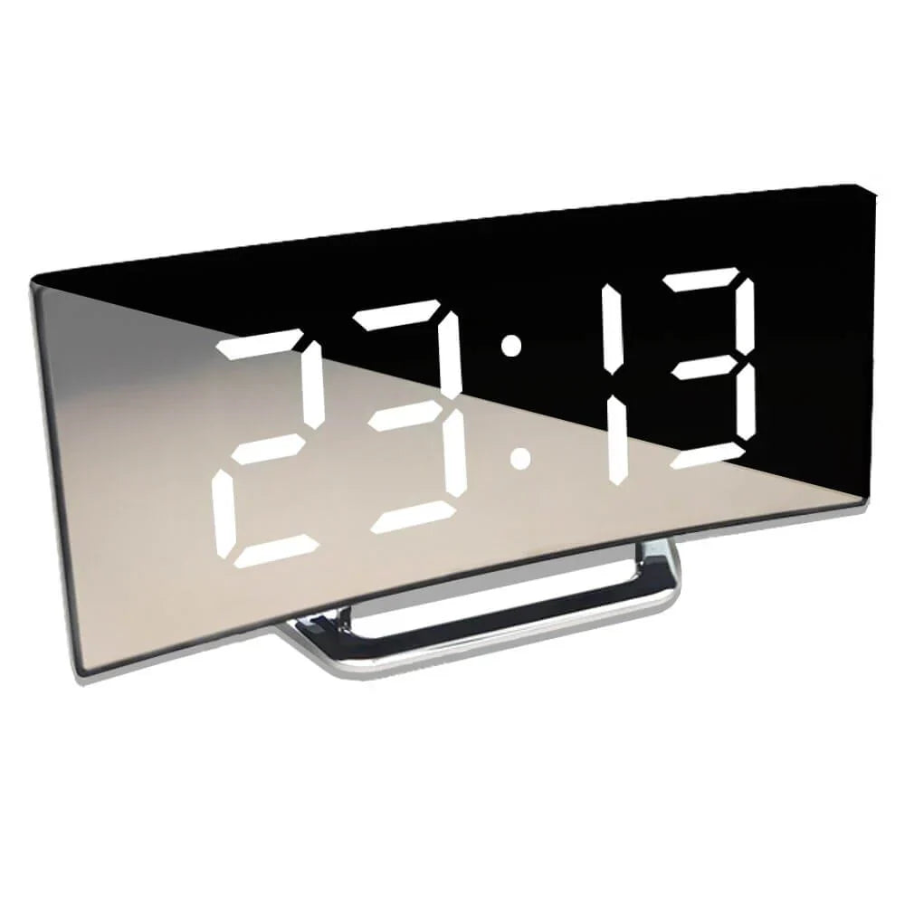 Elegancki Zakrzywiony LED Cyfrowy Zegar