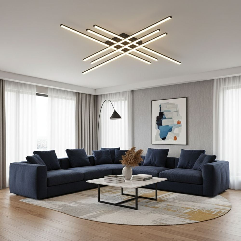 Minimalistyczna lampa sufitowa LED – nowoczesne oświetlenie wnętrz