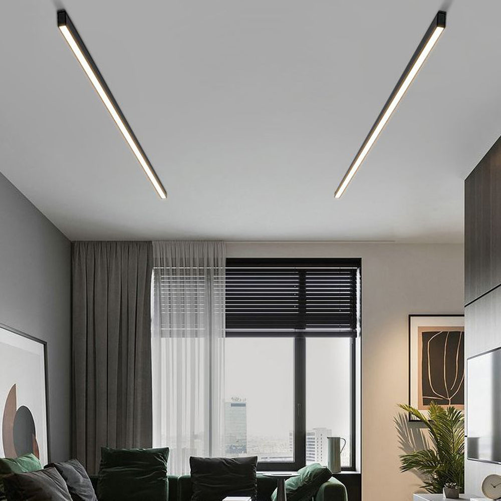 Smukła minimalistyczna liniowa lampa sufitowa LED nowoczesna